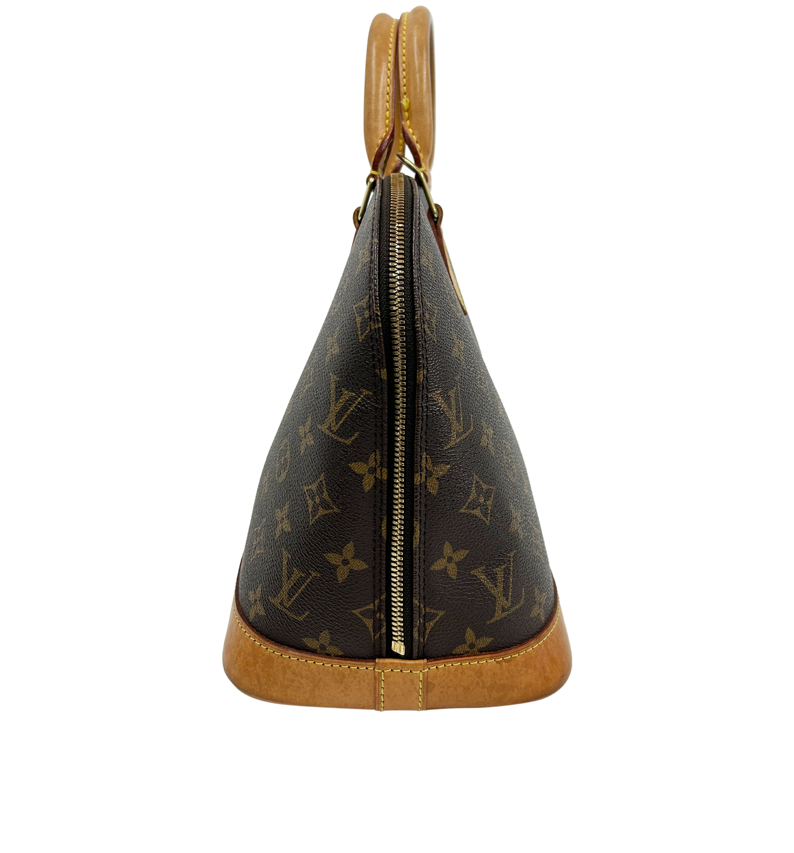 Alma MM, 720&euro;, Bolso, Marrón, Canvas - General, Vista inferior